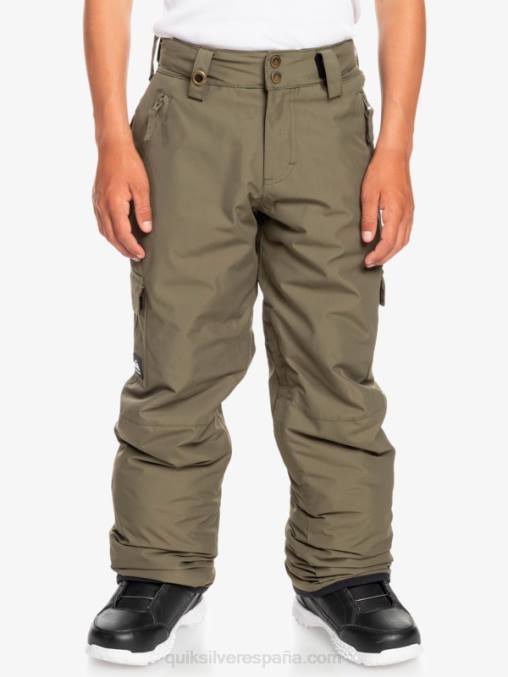 hoja de uva 8-16 pantalones de nieve porter D6T4D2259 Niños Quiksilver