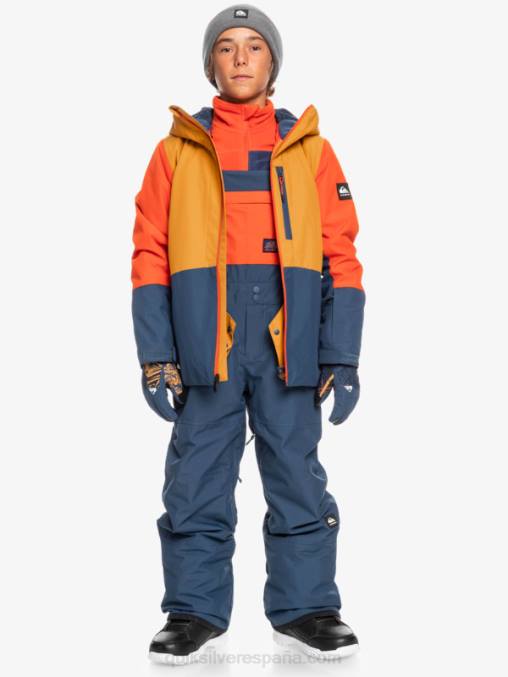 insignias azules 8-16 mash up pantalones con peto de nieve aislados D6T4D2319 Niños Quiksilver
