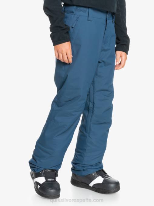 insignias azules 8-16 pantalones de nieve azules con aislamiento estate 8-16 D6T4D2292 Niños Quiksilver
