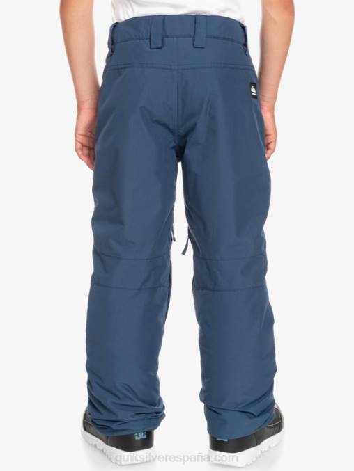 insignias azules 8-16 pantalones de nieve azules con aislamiento estate 8-16 D6T4D2292 Niños Quiksilver