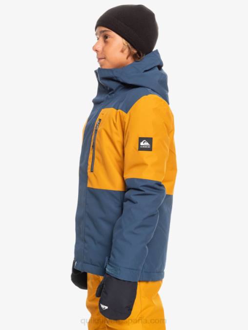 insignias azules Chaqueta técnica para la nieve 8-16 mission block D6T4D2338 Niños Quiksilver