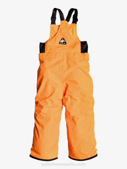 naranja impactante 2-7 pantalones de nieve naranjas con aislamiento boogie D6T4D2295 Niños Quiksilver