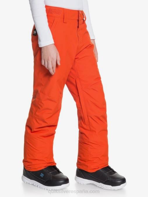 puré de calabaza 8-16 pantalones de nieve naranja con aislamiento estate 8-16 D6T4D2291 Niños Quiksilver