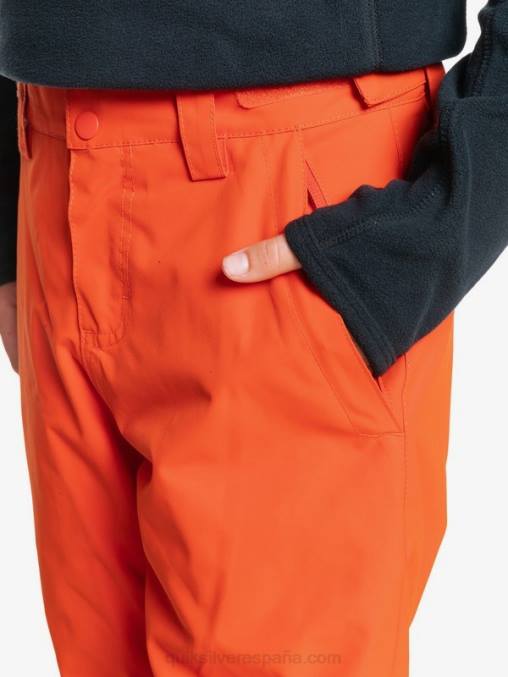 puré de calabaza 8-16 pantalones de nieve naranja con aislamiento estate 8-16 D6T4D2291 Niños Quiksilver
