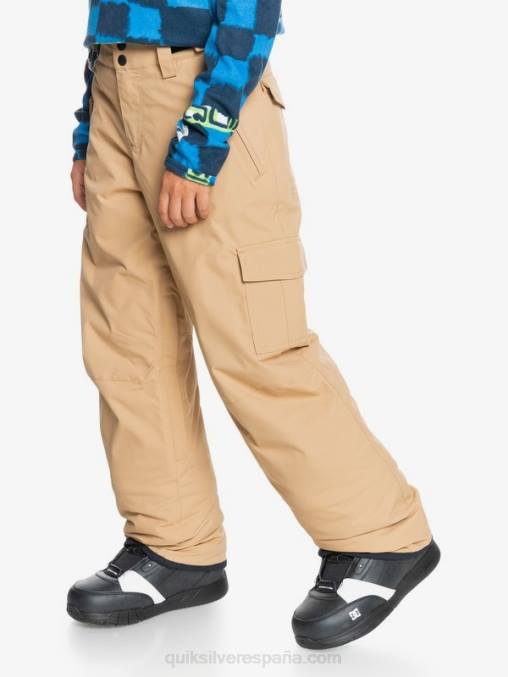 tanino 8-16 pantalones de nieve caqui con aislamiento de Porter D6T4D2260 Niños Quiksilver