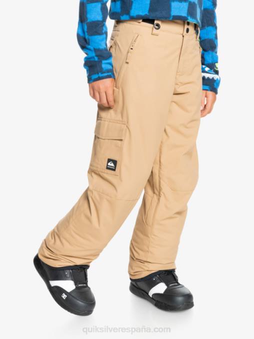 tanino 8-16 pantalones de nieve caqui con aislamiento de Porter D6T4D2260 Niños Quiksilver