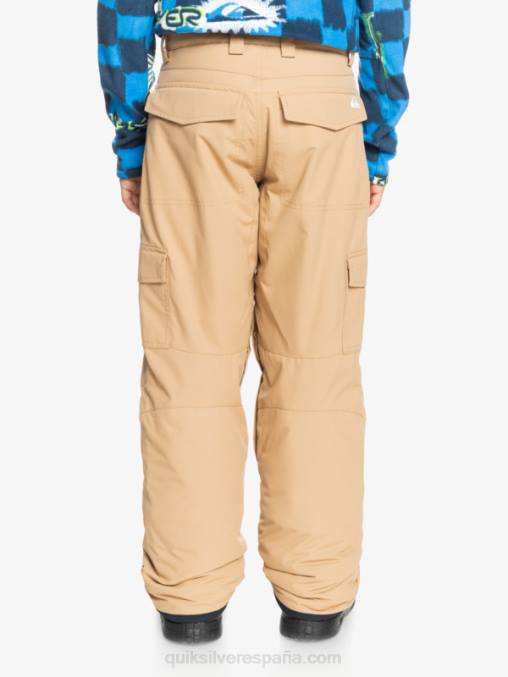 tanino 8-16 pantalones de nieve caqui con aislamiento de Porter D6T4D2260 Niños Quiksilver