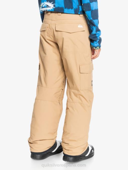tanino 8-16 pantalones de nieve caqui con aislamiento de Porter D6T4D2260 Niños Quiksilver