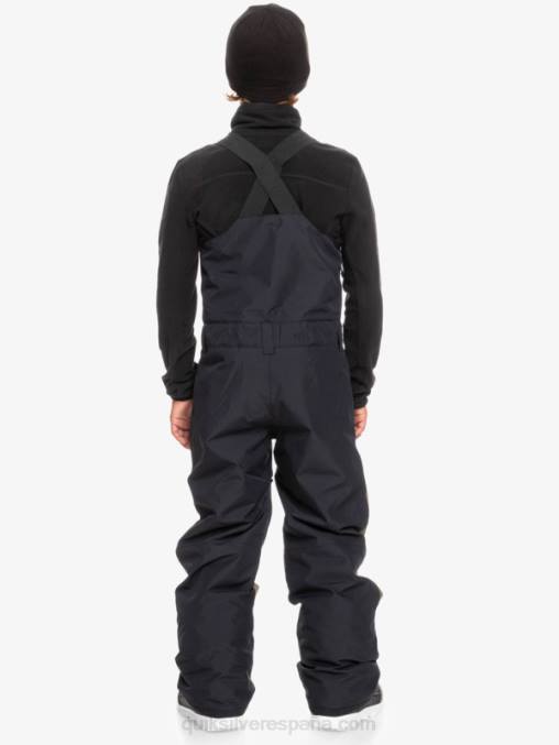verdadero negro 8-16 mash up pantalones con peto de nieve aislados D6T4D2318 Niños Quiksilver