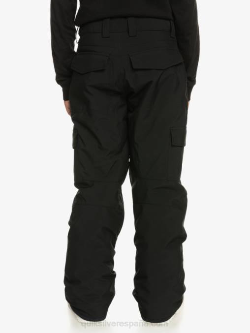 verdadero negro 8-16 pantalones de nieve negros con aislamiento Porter D6T4D2258 Niños Quiksilver