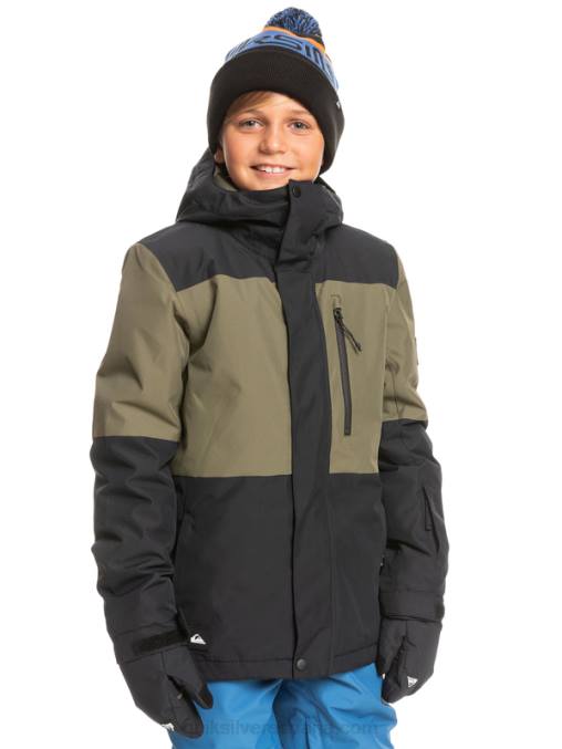 verdadero negro Chaqueta técnica para la nieve 8-16 mission block D6T4D2337 Niños Quiksilver