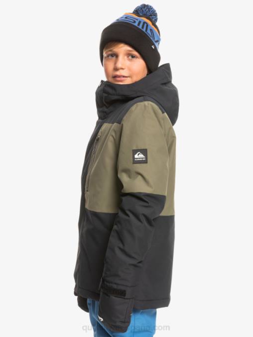 verdadero negro Chaqueta técnica para la nieve 8-16 mission block D6T4D2337 Niños Quiksilver