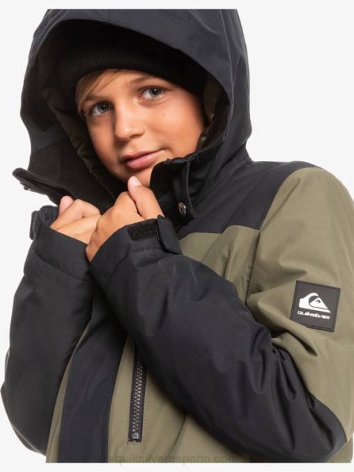 verdadero negro Chaqueta técnica para la nieve 8-16 mission block D6T4D2337 Niños Quiksilver