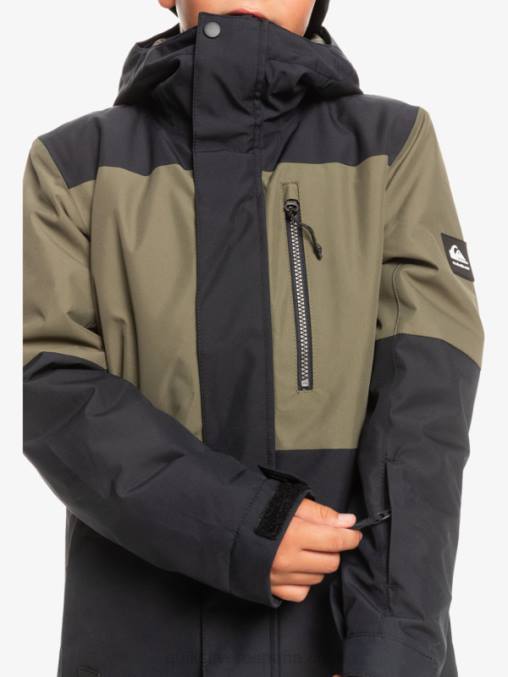 verdadero negro Chaqueta técnica para la nieve 8-16 mission block D6T4D2337 Niños Quiksilver