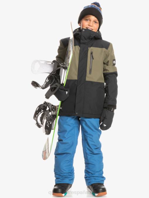 verdadero negro Chaqueta técnica para la nieve 8-16 mission block D6T4D2337 Niños Quiksilver