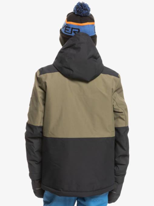 verdadero negro Chaqueta técnica para la nieve 8-16 mission block D6T4D2337 Niños Quiksilver
