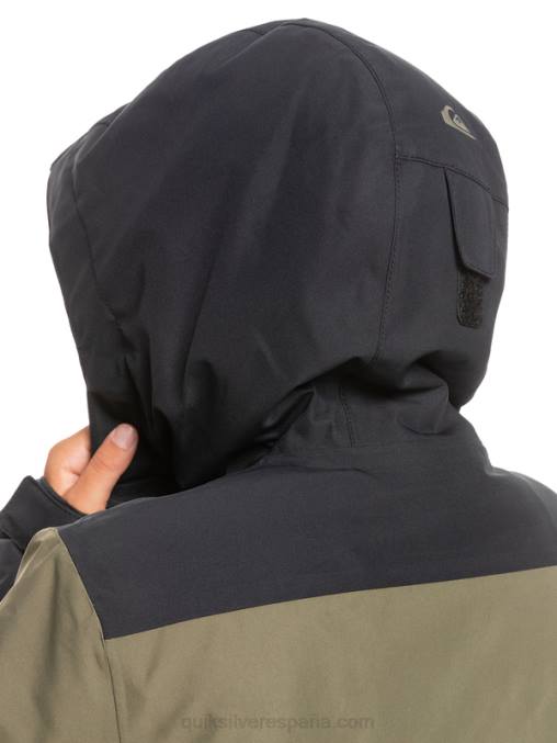 verdadero negro Chaqueta técnica para la nieve 8-16 mission block D6T4D2337 Niños Quiksilver
