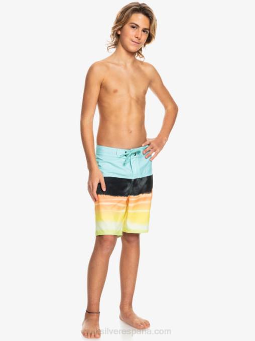 Angel Azul 8-16 panel diario yth 17 bañador D6T4D2277 Niños Quiksilver
