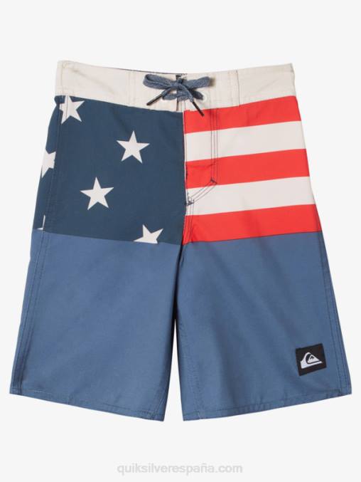 azul marino medianoche 2-7 todos los días división 14 bañadores D6T4D1894 Niños Quiksilver