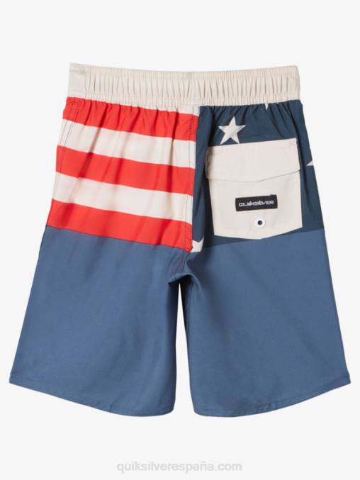 azul marino medianoche 2-7 todos los días división 14 bañadores D6T4D1894 Niños Quiksilver