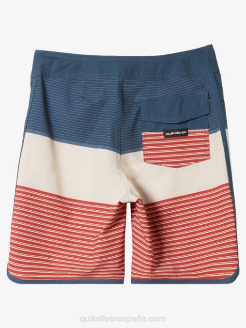 azul marino medianoche 8-16 shorts de playa surfsilk tijuana 17 D6T4D1984 Niños Quiksilver