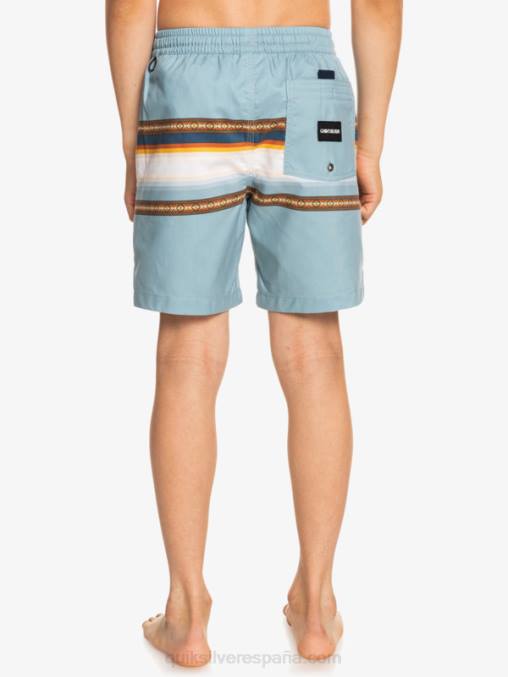 ciudadela azul 8-16 sol desteñido 15 voleas recicladas D6T4D2320 Niños Quiksilver