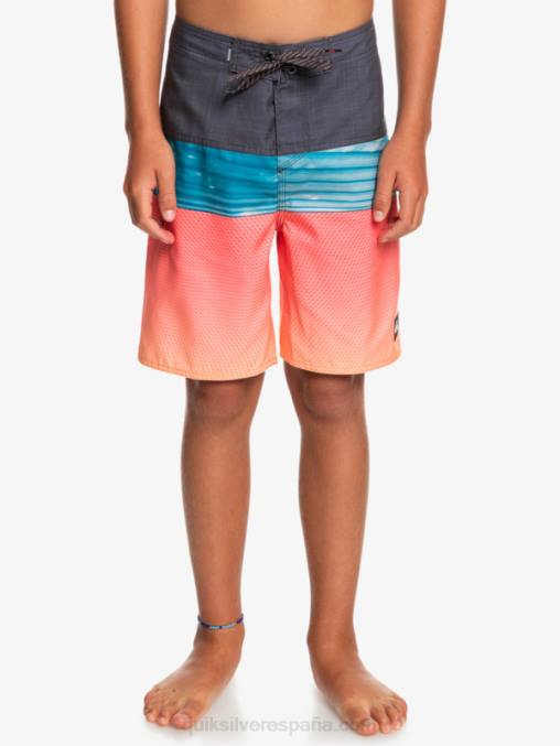 estallido de naranja 8-16 panel diario yth 17 bañador D6T4D2275 Niños Quiksilver
