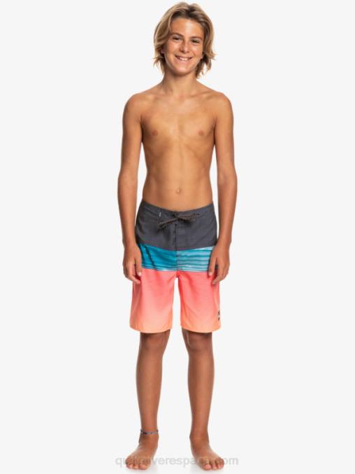 estallido de naranja 8-16 panel diario yth 17 bañador D6T4D2275 Niños Quiksilver