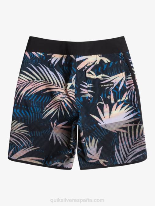 negro 8-16 shorts de baño highlite festoneado 16 D6T4D2146 Niños Quiksilver