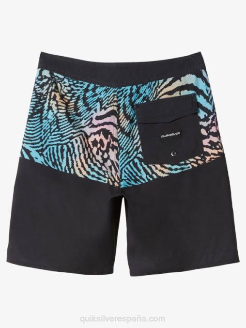 negro 8-16 shorts de playa diarios división 17 D6T4D1978 Niños Quiksilver