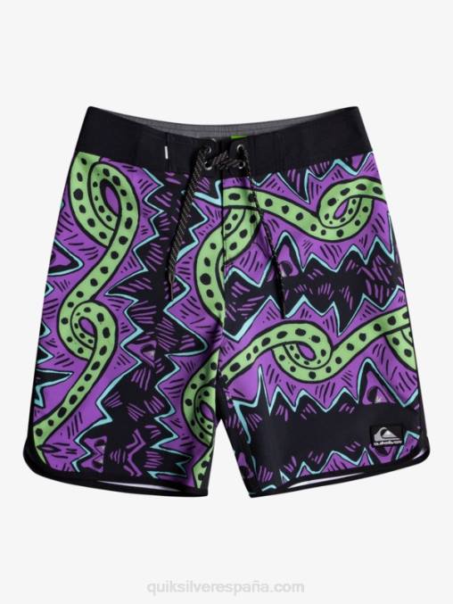 negro 8-16 surfsilk retroceso 17 boardshorts D6T4D2329 Niños Quiksilver