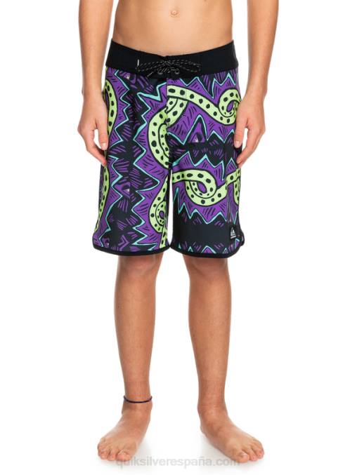 negro 8-16 surfsilk retroceso 17 boardshorts D6T4D2329 Niños Quiksilver