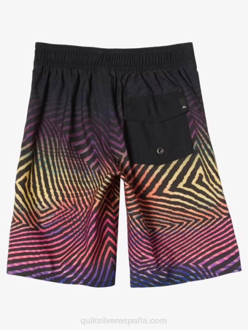 pista 2-7 todos los días warp fade 14 boardshorts D6T4D2176 Niños Quiksilver