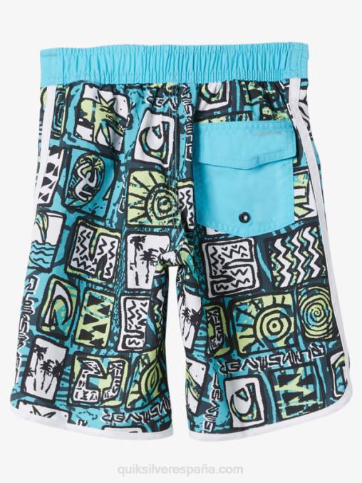 río azul 2-7 todos los días festoneado 14 bañadores D6T4D1920 Niños Quiksilver