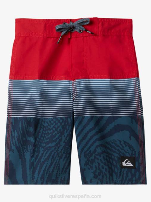 rojo de alto riesgo 2-7 todos los días panel 14 bañadores D6T4D1896 Niños Quiksilver