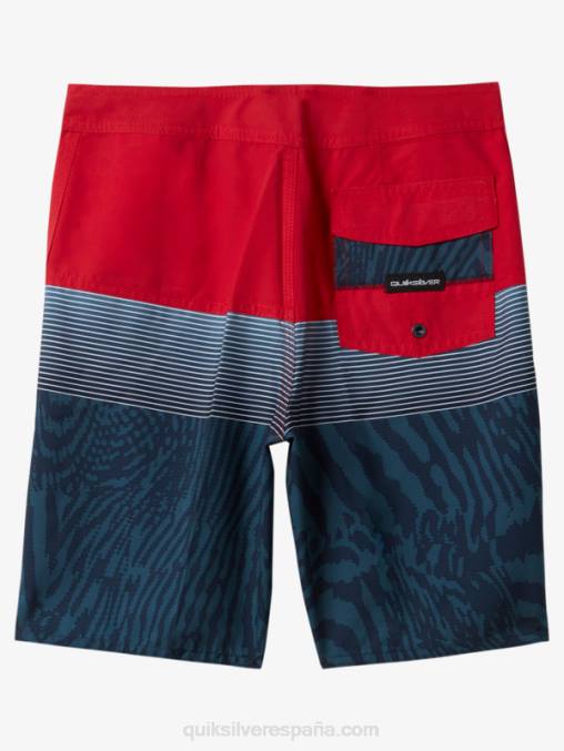 rojo de alto riesgo 8-16 todos los días panel 17 bañadores D6T4D1904 Niños Quiksilver