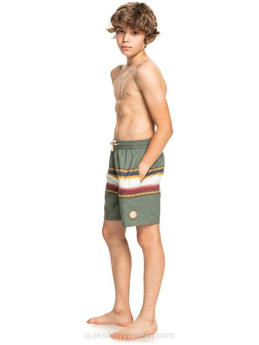tomillo 8-16 sol desteñido 15 voleas recicladas D6T4D2321 Niños Quiksilver