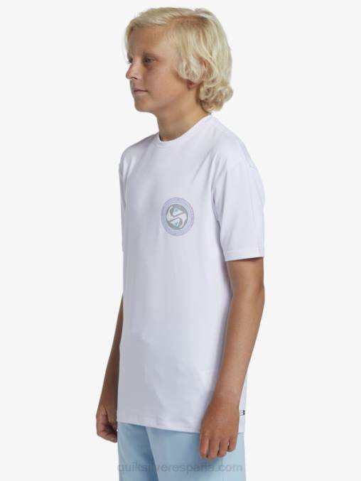 Blanco como la nieve Camiseta de surf de manga corta 8-16 mix session upf 50 D6T4D2014 Niños Quiksilver