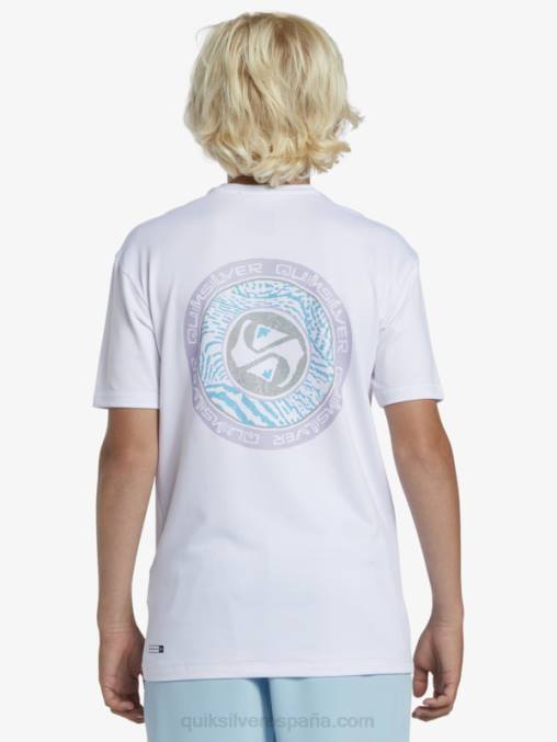 Blanco como la nieve Camiseta de surf de manga corta 8-16 mix session upf 50 D6T4D2014 Niños Quiksilver