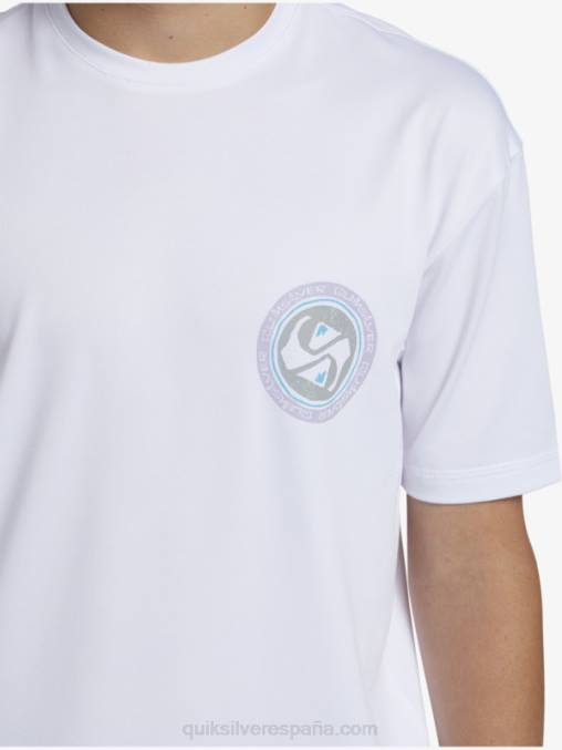 Blanco como la nieve Camiseta de surf de manga corta 8-16 mix session upf 50 D6T4D2014 Niños Quiksilver