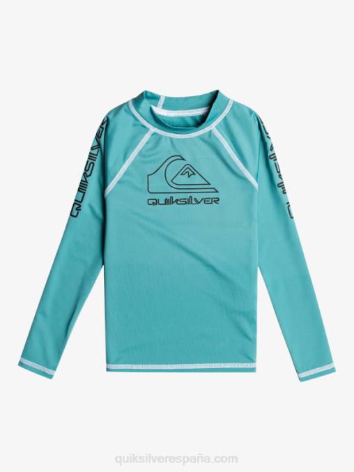 azul bretaña 2-7 on tour manga larga upf 50 rashguard D6T4D2221 Niños Quiksilver