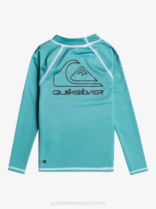 azul bretaña 2-7 on tour manga larga upf 50 rashguard D6T4D2221 Niños Quiksilver