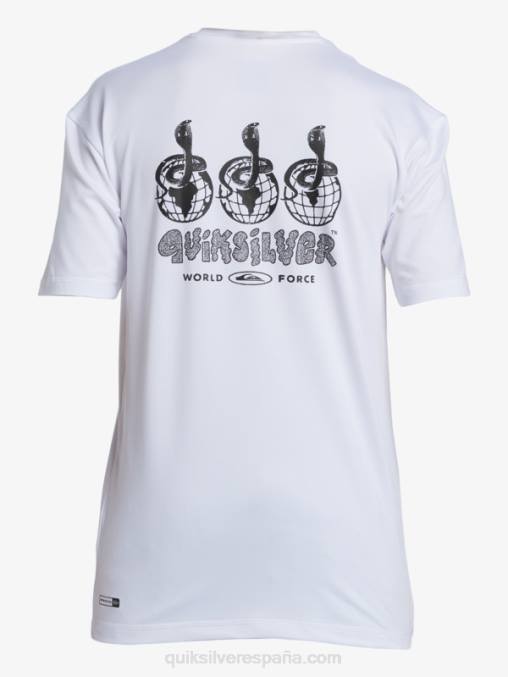 blanco Camiseta de surf de manga corta 8-16 mix session upf 50 D6T4D2017 Niños Quiksilver