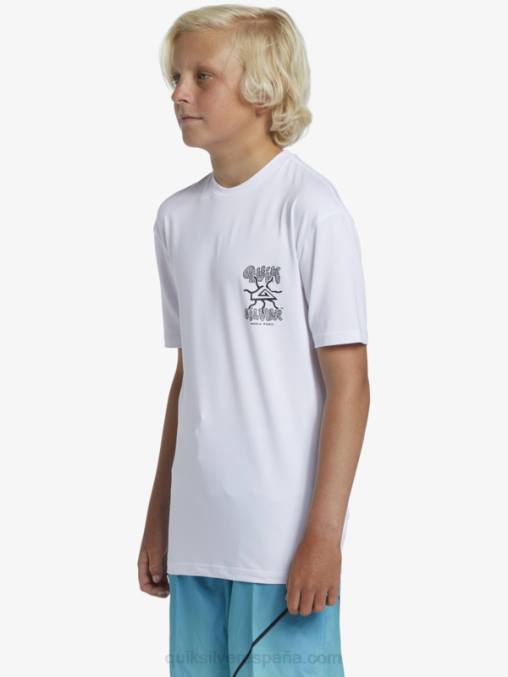 blanco Camiseta de surf de manga corta 8-16 mix session upf 50 D6T4D2017 Niños Quiksilver
