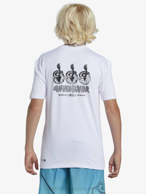 blanco Camiseta de surf de manga corta 8-16 mix session upf 50 D6T4D2017 Niños Quiksilver