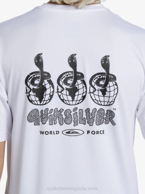 blanco Camiseta de surf de manga corta 8-16 mix session upf 50 D6T4D2017 Niños Quiksilver