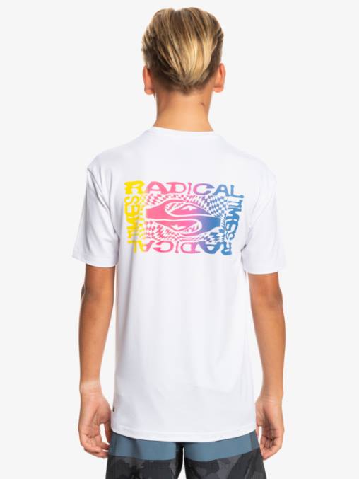 blanco Camiseta surf 8-16 radical upf 50 D6T4D2010 Niños Quiksilver
