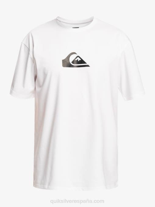 blanco Camiseta surf 8-16 solid stripe manga corta upf 50 D6T4D2132 Niños Quiksilver