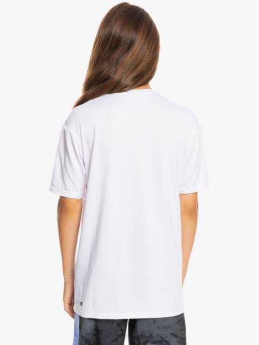 blanco Camiseta surf 8-16 solid stripe manga corta upf 50 D6T4D2132 Niños Quiksilver