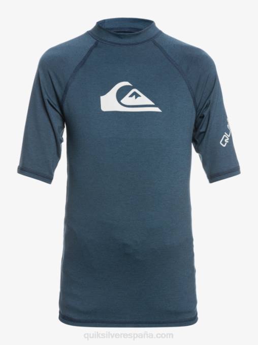 blazer azul marino jaspeado 8-16 all time ss camiseta de surf para jóvenes s/sl D6T4D2061 Niños Quiksilver